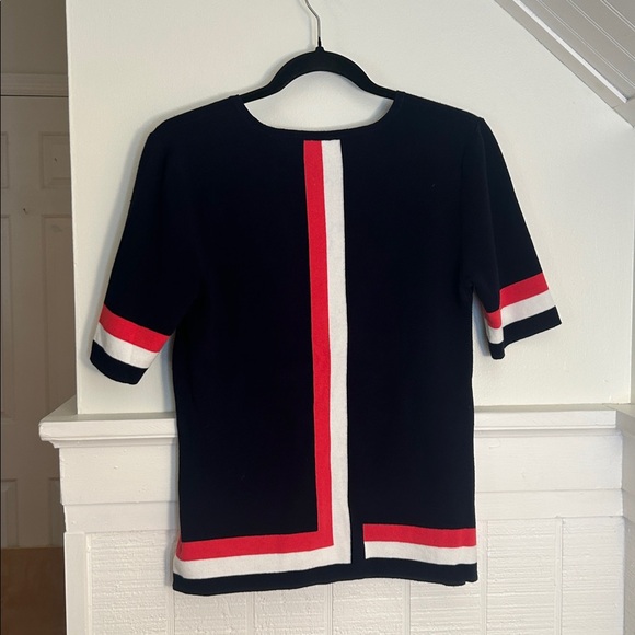 Cabi 5134 Hampton Shell Patriotic Sweater Top size women’s Medium - Picture 6 of 8